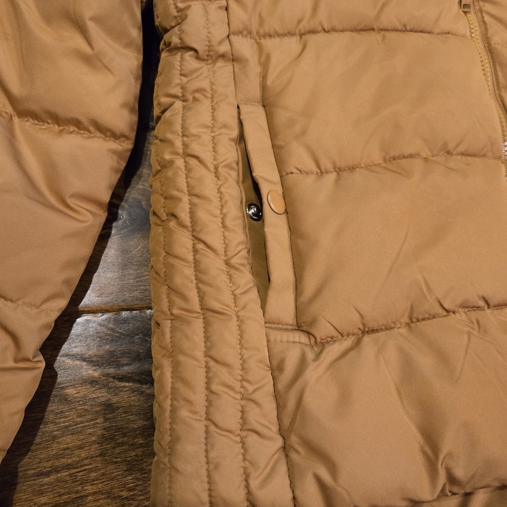 Old Navy Puffer Coat Size L Mustard - Picture 2 of 6
